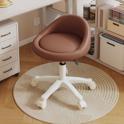 Contemporary Leather Vanity Stool