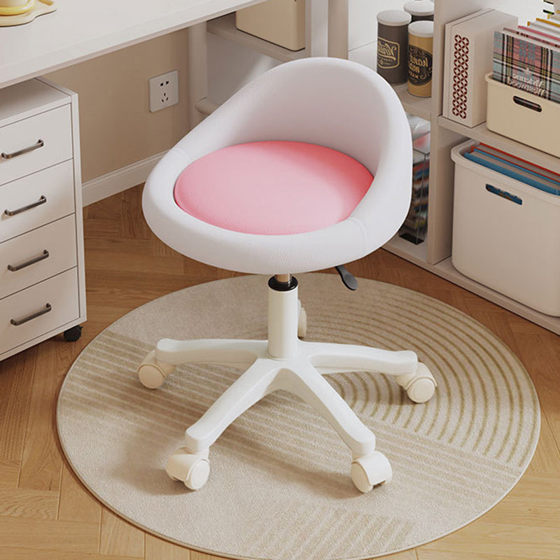 Contemporary Leather Vanity Stool