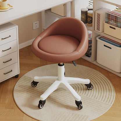 Contemporary Leather Vanity Stool