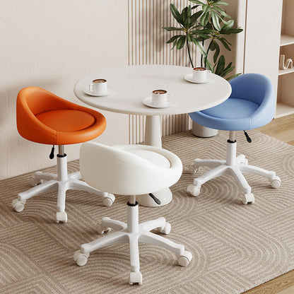 Contemporary Leather Vanity Stool