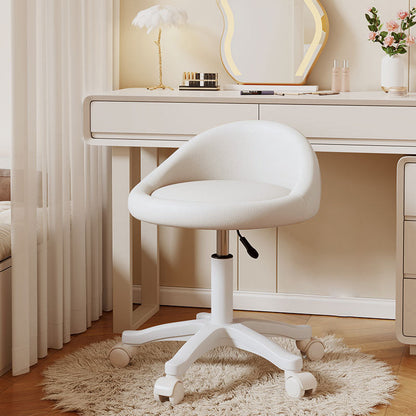 Contemporary Leather Vanity Stool