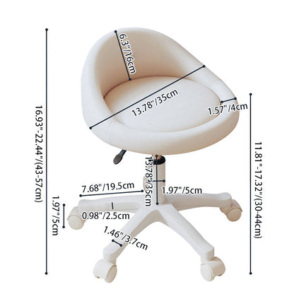 Contemporary Leather Vanity Stool