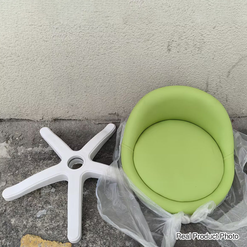 Contemporary Leather Vanity Stool