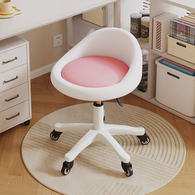 Contemporary Leather Vanity Stool