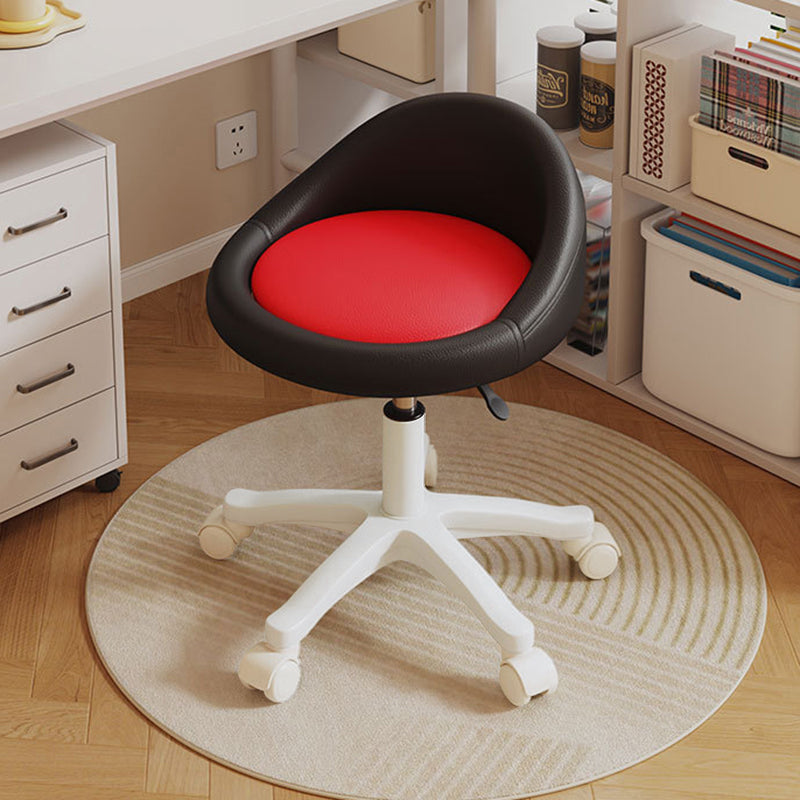 Contemporary Leather Vanity Stool