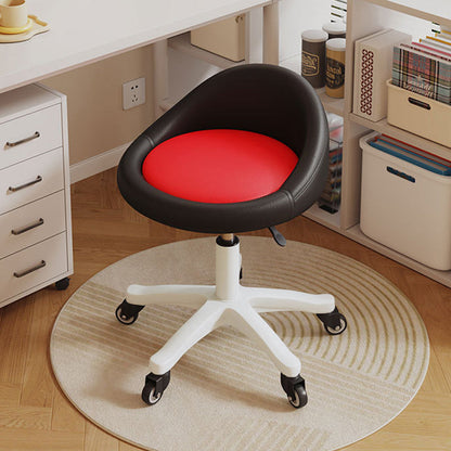 Contemporary Leather Vanity Stool