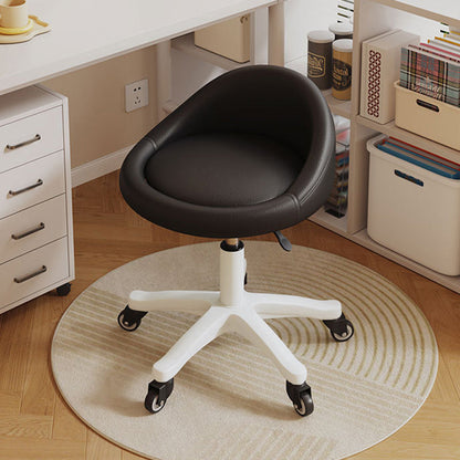 Contemporary Leather Vanity Stool