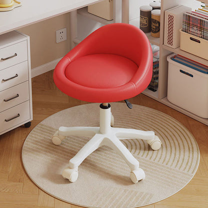 Contemporary Leather Vanity Stool
