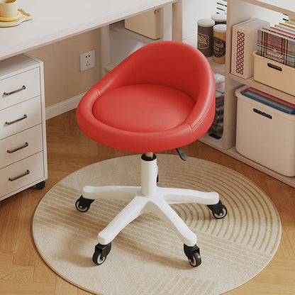 Contemporary Leather Vanity Stool