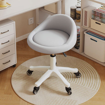 Contemporary Leather Vanity Stool