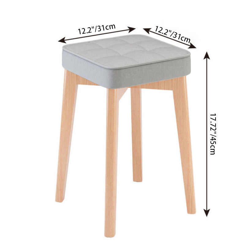 Modern Solid Wood Stool