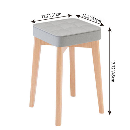 Modern Solid Wood Stool