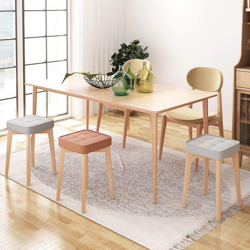 Modern Solid Wood Stool