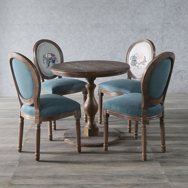 Traditional Fabric Dining Chair