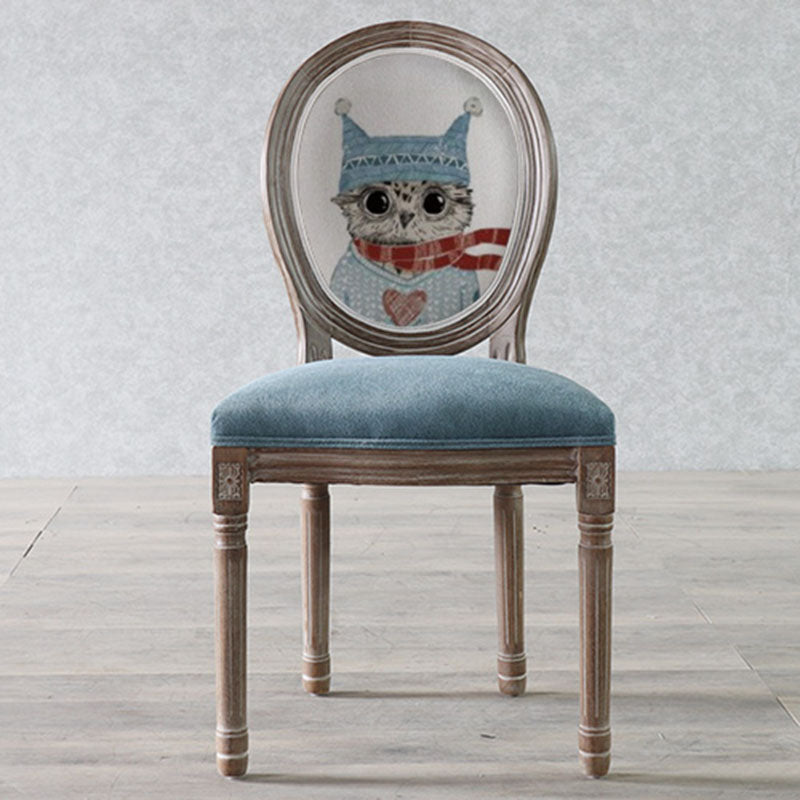 Traditional Fabric Dining Chair