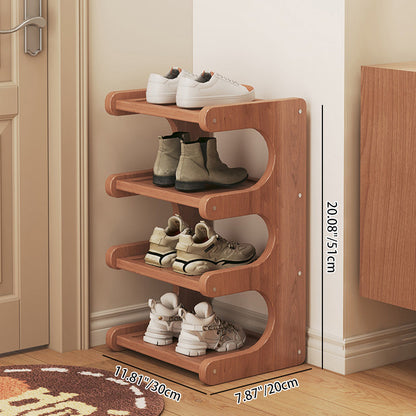 Modern Bamboo Shoe Rack
