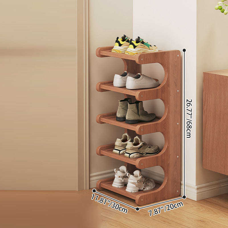 Modern Bamboo Shoe Rack