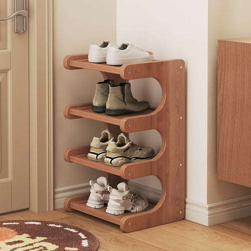 Modern Bamboo Shoe Rack