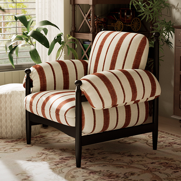Contemporary Fabric Accent Chair