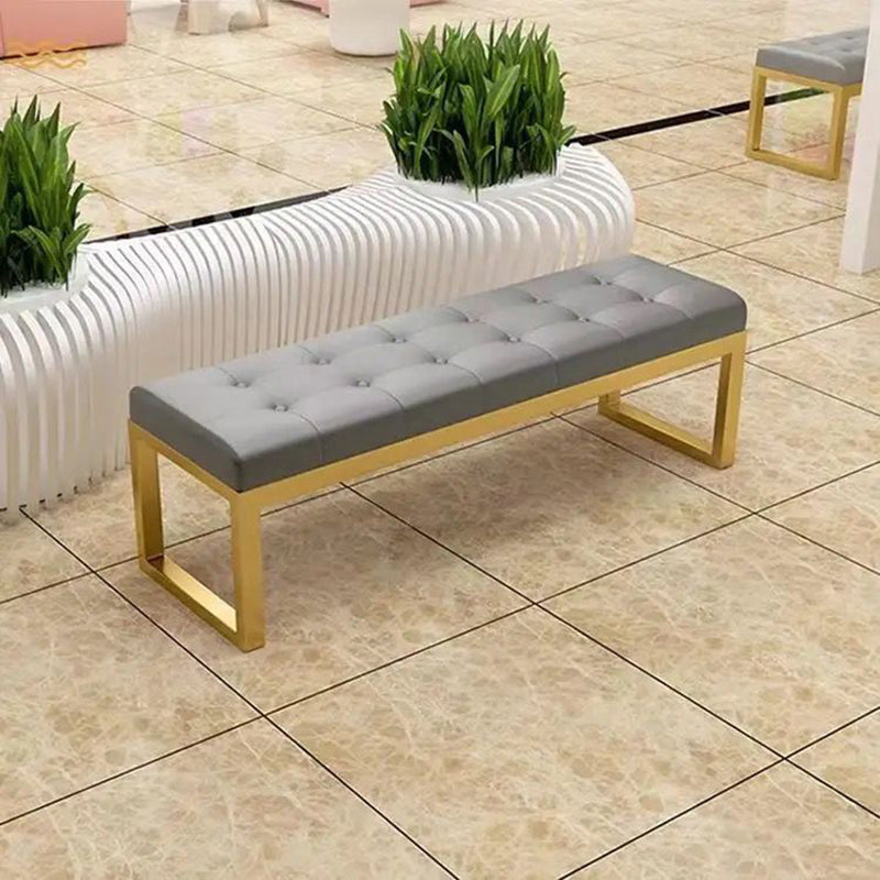 Modern Leather Bench