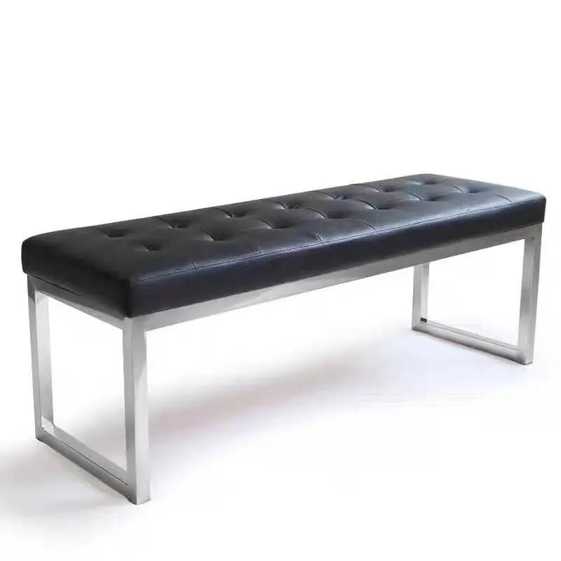 Modern Leather Bench