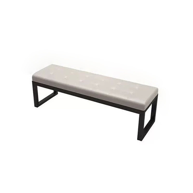 Modern Leather Bench