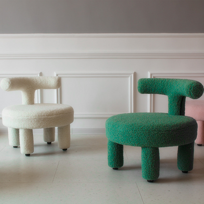Contemporary Fabric Wood Chair