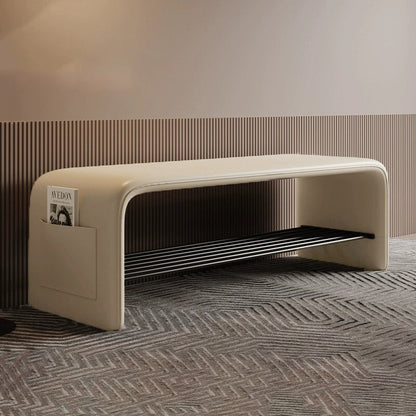 Modern Carbon Steel Bench