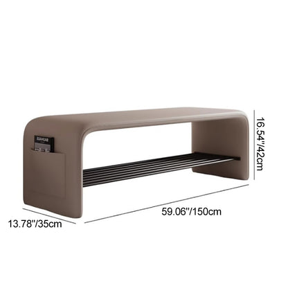 Modern Carbon Steel Bench