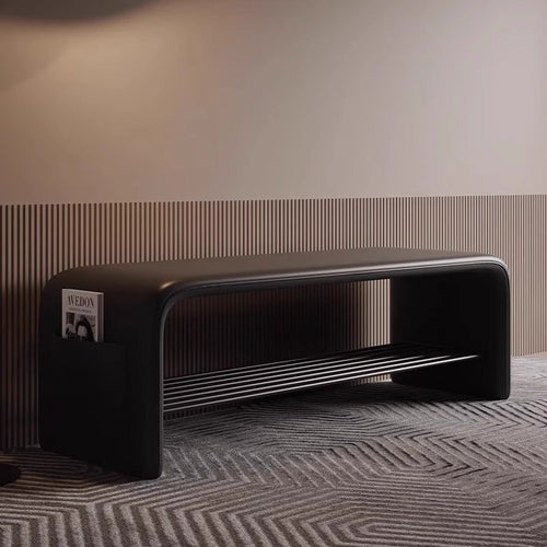 Modern Carbon Steel Bench