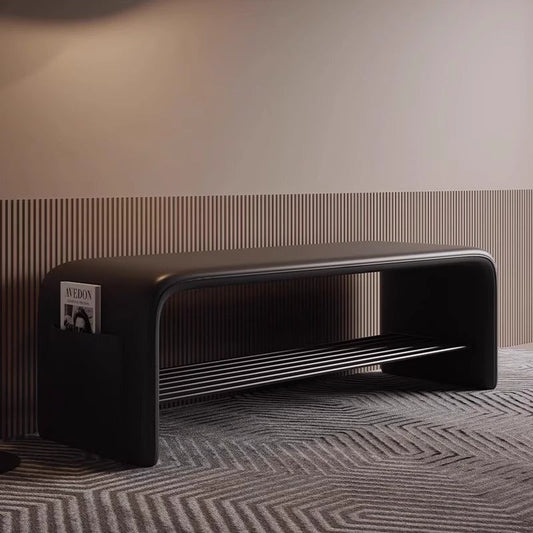 Modern Carbon Steel Bench