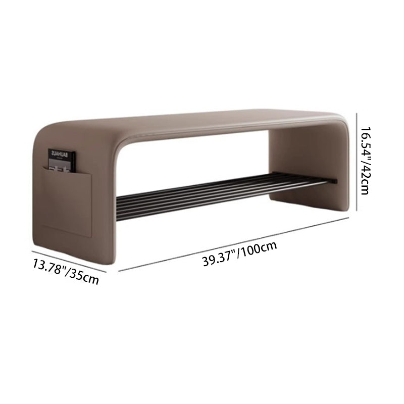 Modern Carbon Steel Bench