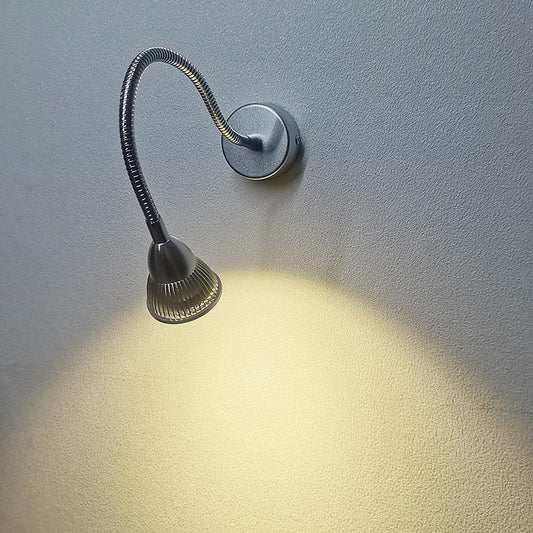 Industrial Aluminum Gooseneck Cone LED Wall Sconce Lamp