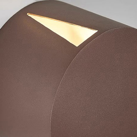 Aluminum Round Triangular Beam LED Wall Sconce Lamp