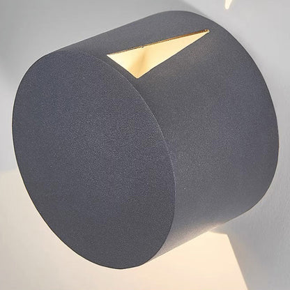 Aluminum Round Triangular Beam LED Wall Sconce Lamp