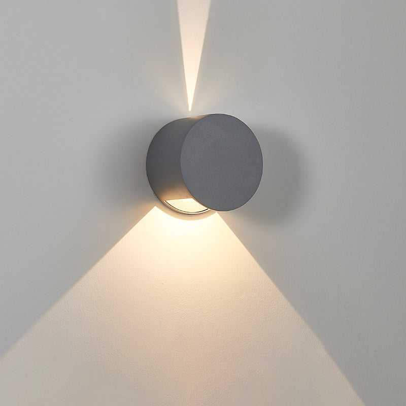 Aluminum Round Triangular Beam LED Wall Sconce Lamp