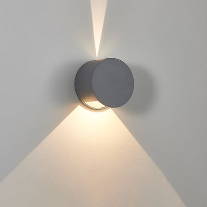 Aluminum Round Triangular Beam LED Wall Sconce Lamp