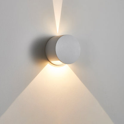 Aluminum Round Triangular Beam LED Wall Sconce Lamp