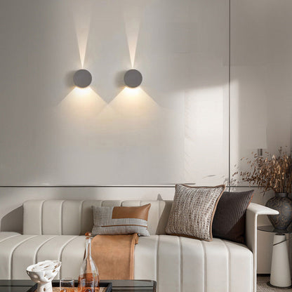 Aluminum Round Triangular Beam LED Wall Sconce Lamp