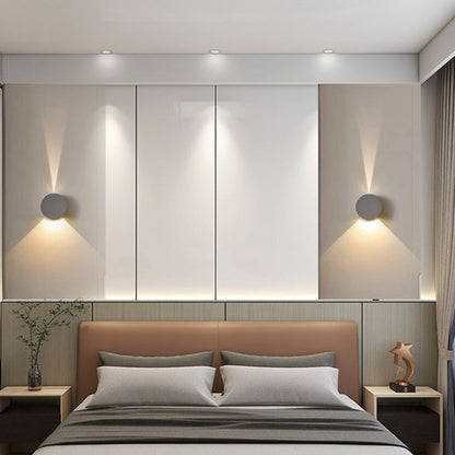 Aluminum Round Triangular Beam LED Wall Sconce Lamp