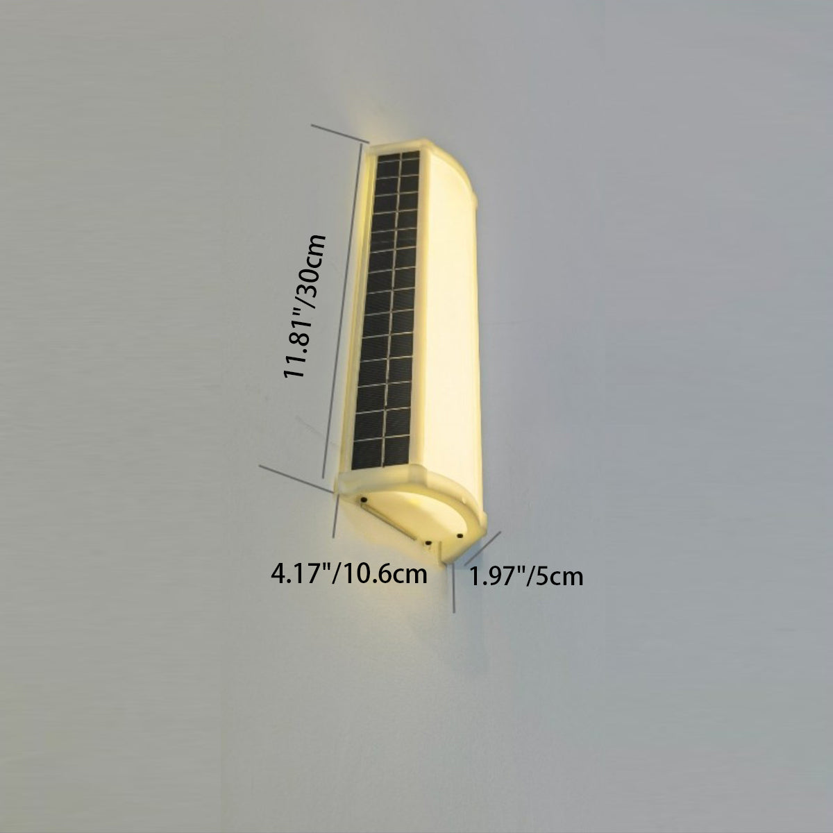 Simplicity Plastic Rectangular LED Wall Sconce Lamp