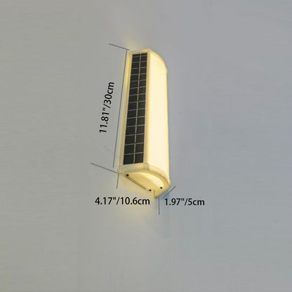 Simplicity Plastic Rectangular LED Wall Sconce Lamp