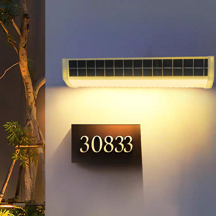 Simplicity Plastic Rectangular LED Wall Sconce Lamp