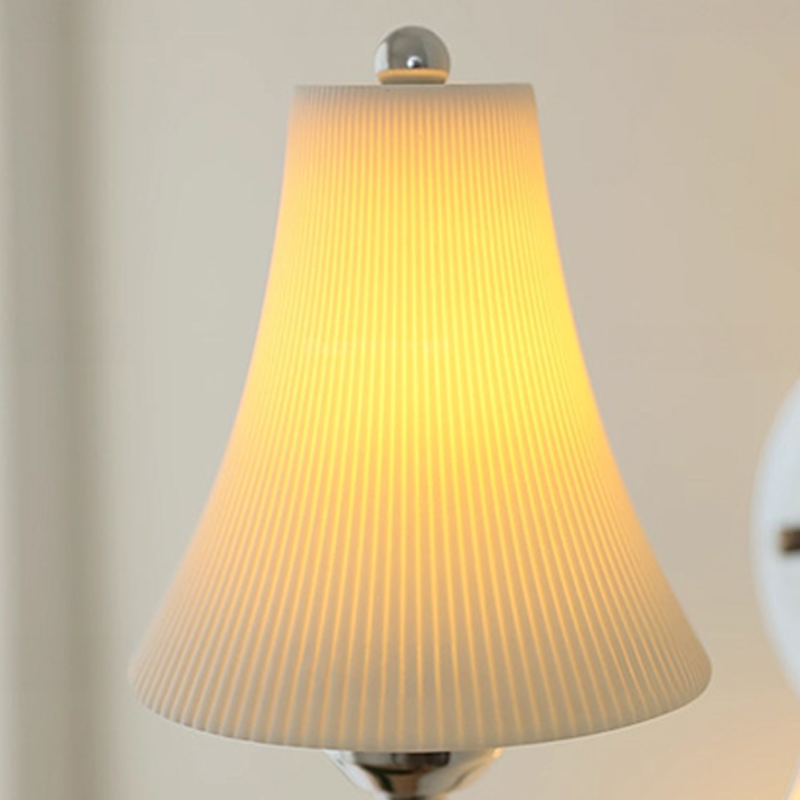 French Ceramic 1-Light Slim Waist-Shaped Wall Sconce Lamp