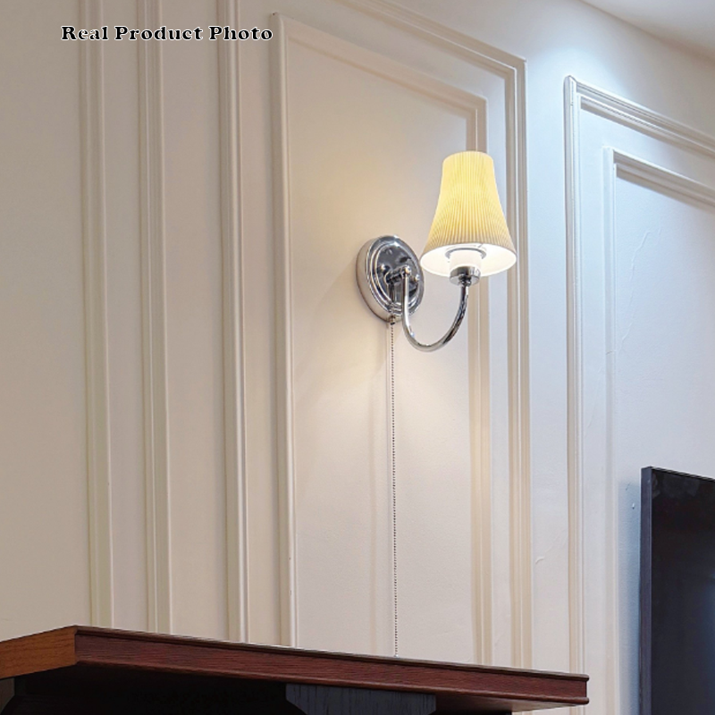 French Ceramic 1-Light Slim Waist-Shaped Wall Sconce Lamp