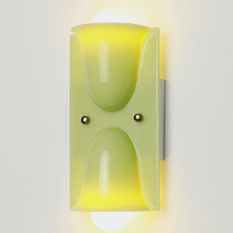 Square Resin 1/2-Light Bell-Shaped Wall Sconce Lamp