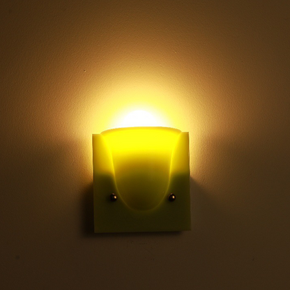Square Resin 1/2-Light Bell-Shaped Wall Sconce Lamp