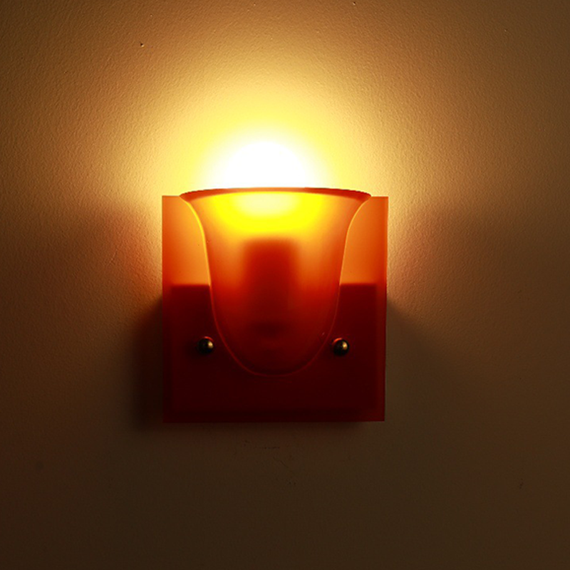 Square Resin 1/2-Light Bell-Shaped Wall Sconce Lamp