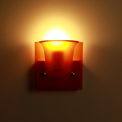 Square Resin 1/2-Light Bell-Shaped Wall Sconce Lamp