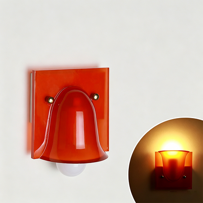 Square Resin 1/2-Light Bell-Shaped Wall Sconce Lamp